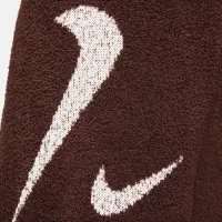 Nike Sportswear Phoenix Cozy Букле женская С высокой Талией Wide-Leg Knit Pants цвет коричневый