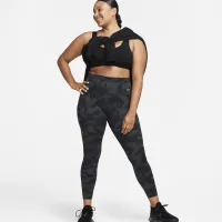 Nike Universa женская Medium-Support С высокой Талией 7/8 Camo лосины с карманамицвет черный