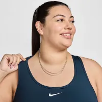 Nike Swoosh Medium Support женская Padded Sports Bra (большие размеры) синий
