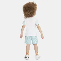 Nike Sportswear Create Your Own Adventure Toddler футболка and шорти комплект блакитний