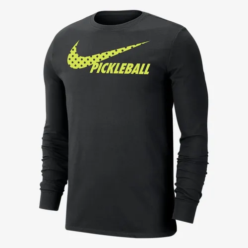 Nike Dri-FIT мужские Long-Sleeve Pickleball футболка цвет черный