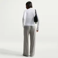 Nike Sportswear Chill Knit женская Mid-Rise Lightweight Open-Hem Pants цвет серый