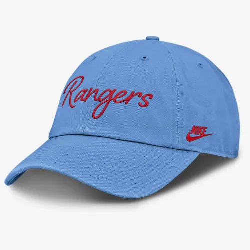 Texas Rangers Cooperstown Script женская Nike MLB Adjustable Hat синий