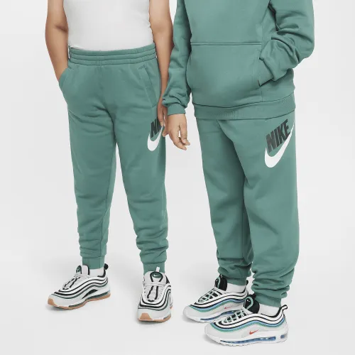 Nike Club Fleece Big детские Joggers (Extended Size) цвет зеленый