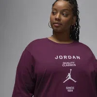Nike Jordan женская Girlfriend футболка (большие размеры) цвет красный