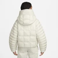 Nike Sportswear Swoosh Puffer PrimaLoft® женская Therma-FIT оверсайз Hooded Куртка цвет коричневый