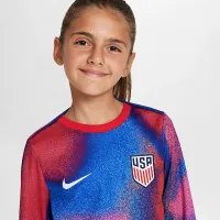 USMNT Academy Pro Big детские Nike Dri-FIT Soccer Crew-Neck Long-Sleeve Top цвет белый