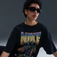 Nike Sportswear женская оверсайз Short-Sleeve футболка цвет черный