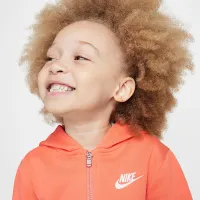 Nike Full-Zip Club комплект Toddler 2-Piece Толстовка з капюшоном комплект Orange