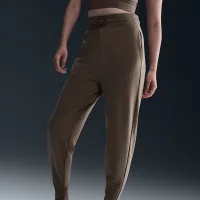 Nike Dri-FIT One жіноча З високою талією 7/8 French Terry Joggers колір коричневий