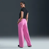 Nike Sportswear Chill Terry женская Mid-Rise French Terry Open-Hem Sweatpants Pink