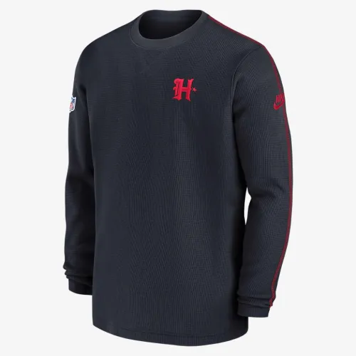 Houston Texans Logo Coach Men’s Nike NFL Long-Sleeve Top блакитний