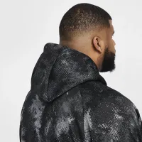 Nike Camo чоловічі Therma-FIT Versatile Pullover Толстовка з капюшоном колір чорний