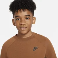Nike Sportswear Tech Fleece Big дитячі (для хлопчиків) світшот колір коричневий