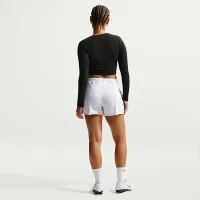 Nike Sportswear Chill Terry жіноча Mid-Rise French Terry шорти колір коричневий