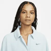 Nike Sportswear жіноча Velour Polo блакитний