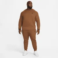 Nike Sportswear Tech Fleece мужские Crew цвет коричневый