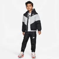 Nike Little детские Hooded Chevron Puffer Куртка цвет черный