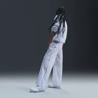 Nike Windrunner жіноча З високою талією Woven Open-Hem Pants колір білий