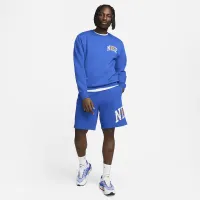 Nike Club Fleece чоловічі Long-Sleeve Crew-Neck світшот блакитний