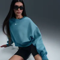 Nike Sportswear Phoenix Fleece жіноча Over-оверсайз Crew-Neck світшот блакитний