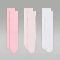 Nike Jordan Big дитячі Supersoft Cozy Crew шкарпетки (3 пар) Pink