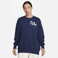 Nike Sportswear Phoenix Fleece женская оверсайз Crew-Neck свитшот синий