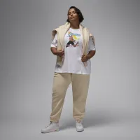 Nike Jordan жіноча Graphic Girlfriend футболка (великі розміри) колір білий
