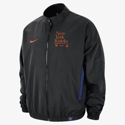 New York Knicks DNA Courtside чоловічі Nike NBA Woven Graphic Куртка колір чорний