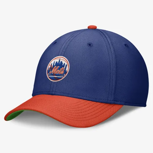 New York Mets Rewind Cooperstown Swoosh мужские Nike Dri-FIT MLB Hat синий