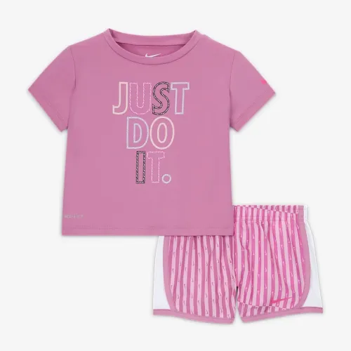 Nike Dri-FIT Femme Pop Baby (12-24M) футболка and Tempo шорти комплект Pink
