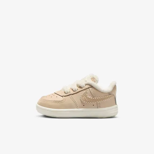 Nike Force 1 SE Baby Crib Booties колір коричневий