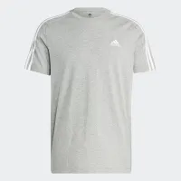 Футболка adidas Essentials Single Jersey 3-Stripes IC9337 - Сіра