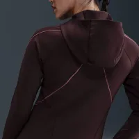 Nike Universa жіноча Dri-FIT Slim Hooded Long-Sleeve Top колір червоний