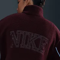 Nike Sportswear женская Full-Zip High-Pile Fleece Куртка цвет красный