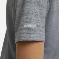 Nike Dri-FIT Miler Big детские (для мальчиков) тренировочные Top цвет серый