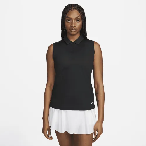 Nike Dri-FIT Victory жіноча Sleeveless для гольфу Polo колір чорний