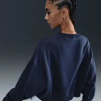 Nike Sportswear Phoenix Fleece жіноча Over-оверсайз Crew-Neck світшот блакитний