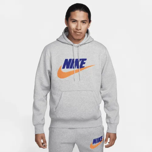 Nike Club Fleece мужские Pullover Толстовка с капюшоном цвет серый