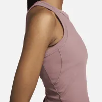 Nike One Fitted жіноча Dri-FIT Cropped Tank Top колір фіолетовий