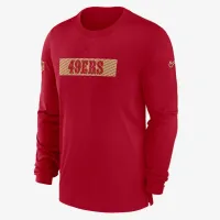 San Francisco 49ers Sideline Player Team Issue Men’s Nike Dri-FIT Long-Sleeve Top колір червоний