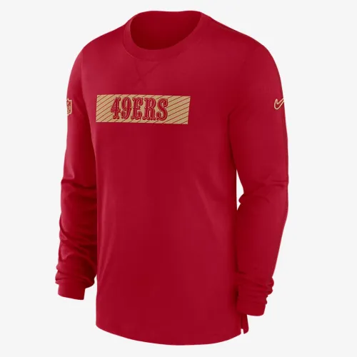 San Francisco 49ers Sideline Player Team Issue Men’s Nike Dri-FIT Long-Sleeve Top цвет красный