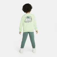 Nike Sportswear Create Your Own Adventure Toddler French Terry Graphic Crew комплект колір зелений
