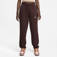 Nike Sportswear Phoenix Fleece женская оверсайз С высокой Талией Pants цвет коричневый
