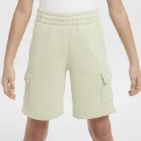 Nike Sportswear Club Fleece Big дитячі Cargo шорти колір зелений