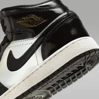 Nike Air Jordan 1 Mid SE Big детские Кроссовки цвет черный