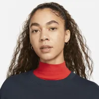 Nike Sportswear Phoenix Fleece Heritage женская оверсайз Crew-Neck свитшот синий