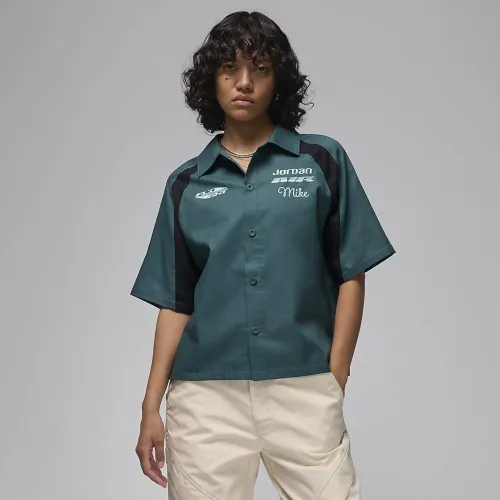 Nike Jordan жіноча Woven Top колір зелений
