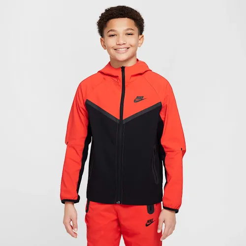 Nike Tech Big детские (для мальчиков) Woven Куртка цвет черный