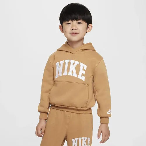 Nike Sportswear Club Toddler Applique Fleece Pullover Толстовка з капюшоном колір коричневий